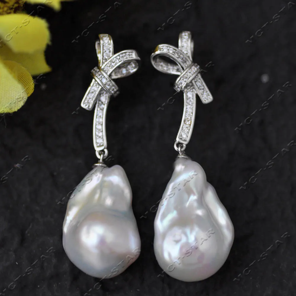 Z14069 Идеальная висячая серьга с ленточным узлом и цирконием, белая барокковая жемчужина Кеши, 23 мм
Z14069 Идеальная висячая серьга с ленточным узлом и цирконием, белая барокковая жемчужина Кеши, 23 мм