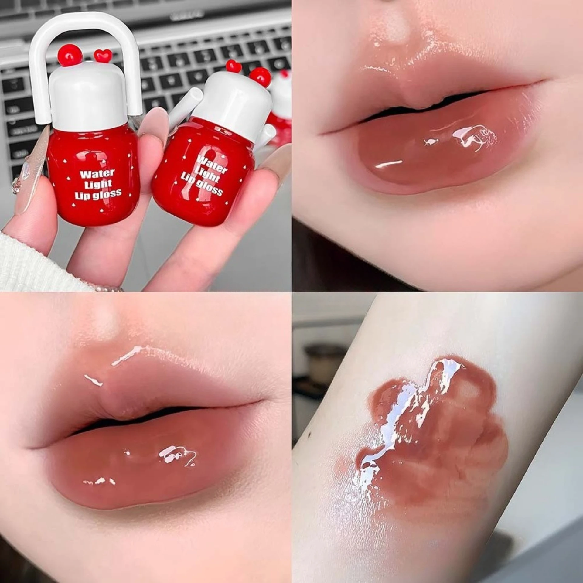 Flower moisturizing water light lip glaze moisturizing & delicate easy to color improve complexion moisturizing clear makeup
Flower moisturizing water light lip glaze moisturizing & delicate easy to color improve complexion moisturizing clear makeup
