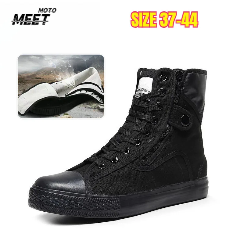 Мотоциклетная обувь, мужские ботинки для верховой езды, повседневная обувь на плоской подошве, защита от столкновений, защита пятки, уличные велосипедные спортивные кроссовки для мотоцикла
Мотоциклетная обувь, мужские ботинки для верховой езды, повседневная обувь на плоской подошве, защита от столкновений, защита пятки, уличные велосипедные спортивные кроссовки для мотоцикла
