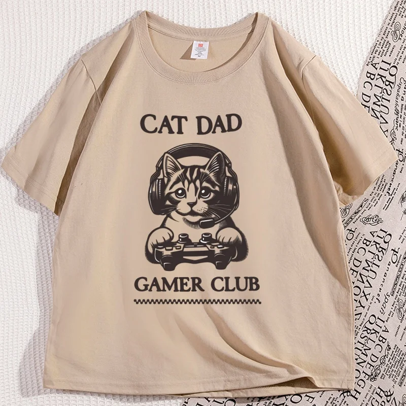 Cat Gamer T-shirts Cat Dad T Shirt Men Printed Graphic Tees Streetwear Clothing Cotton Casual Short Sleeve Trendy Tshirt Clothes
Cat Gamer T-shirts Cat Dad T Shirt Men Printed Graphic Tees Streetwear Clothing Cotton Casual Short Sleeve Trendy Tshirt Clothes