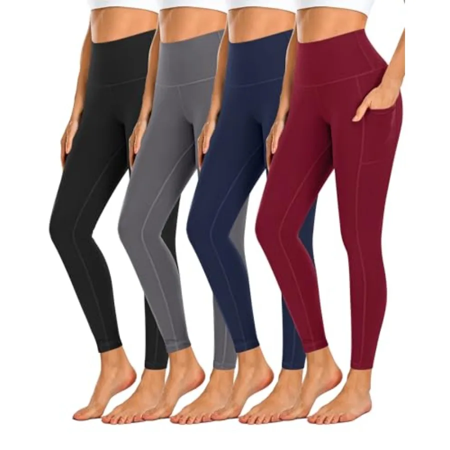 Dimore 4 Pack Workout Leggings for Women with Pockets, High Waisted Tummy Control Yoga Pants for Workout Running
Dimore 4 Pack Workout Leggings for Women with Pockets, High Waisted Tummy Control Yoga Pants for Workout Running