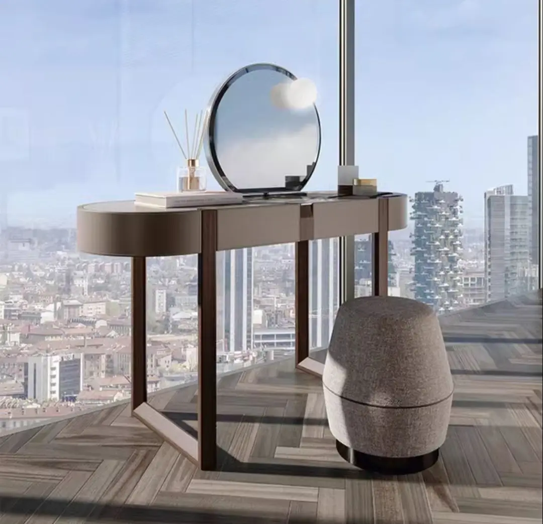 Итальянский мраморный туалетный столик для спальни, современный элитный минималистичный легкий роскошный туалетный столик с зеркалом
Итальянский мраморный туалетный столик для спальни, современный элитный минималистичный легкий роскошный туалетный столик с зеркалом