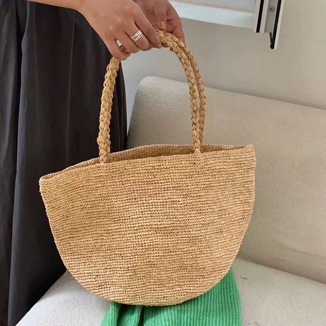 Natural Luffa Grass Handmade Woven Handbag Women's Summer Large Capacity Tote Bag Fashion Shoulder Bag Beach Bag
Natural Luffa Grass Handmade Woven Handbag Women's Summer Large Capacity Tote Bag Fashion Shoulder Bag Beach Bag