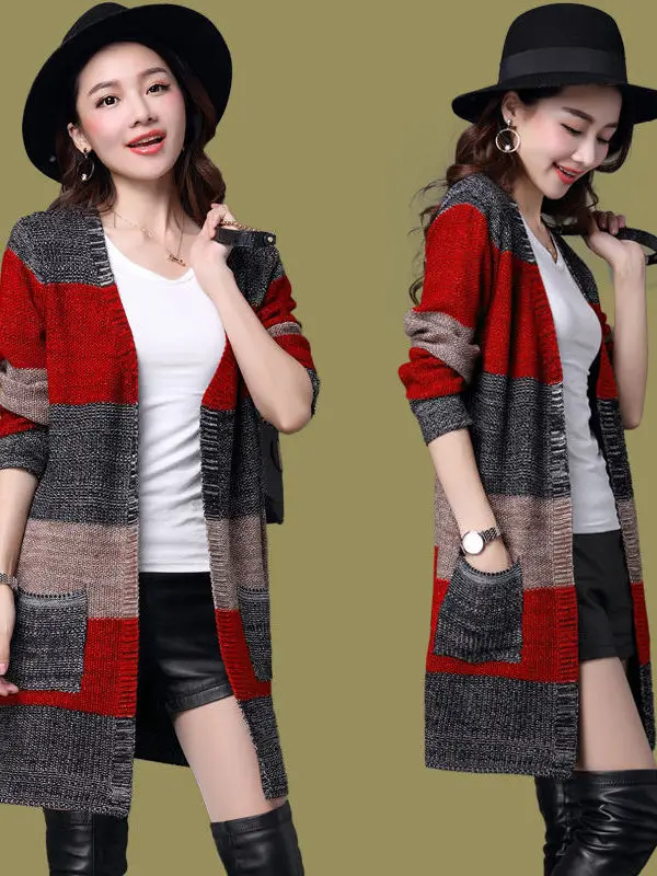 Korean Style Women's Knitted Open Cardigan Loose Fit Midi Length Spring Autumn Outerwear Sweater Jacket Button Detail Long Sl...
Korean Style Women's Knitted Open Cardigan Loose Fit Midi Length Spring Autumn Outerwear Sweater Jacket Button Detail Long Sl...
