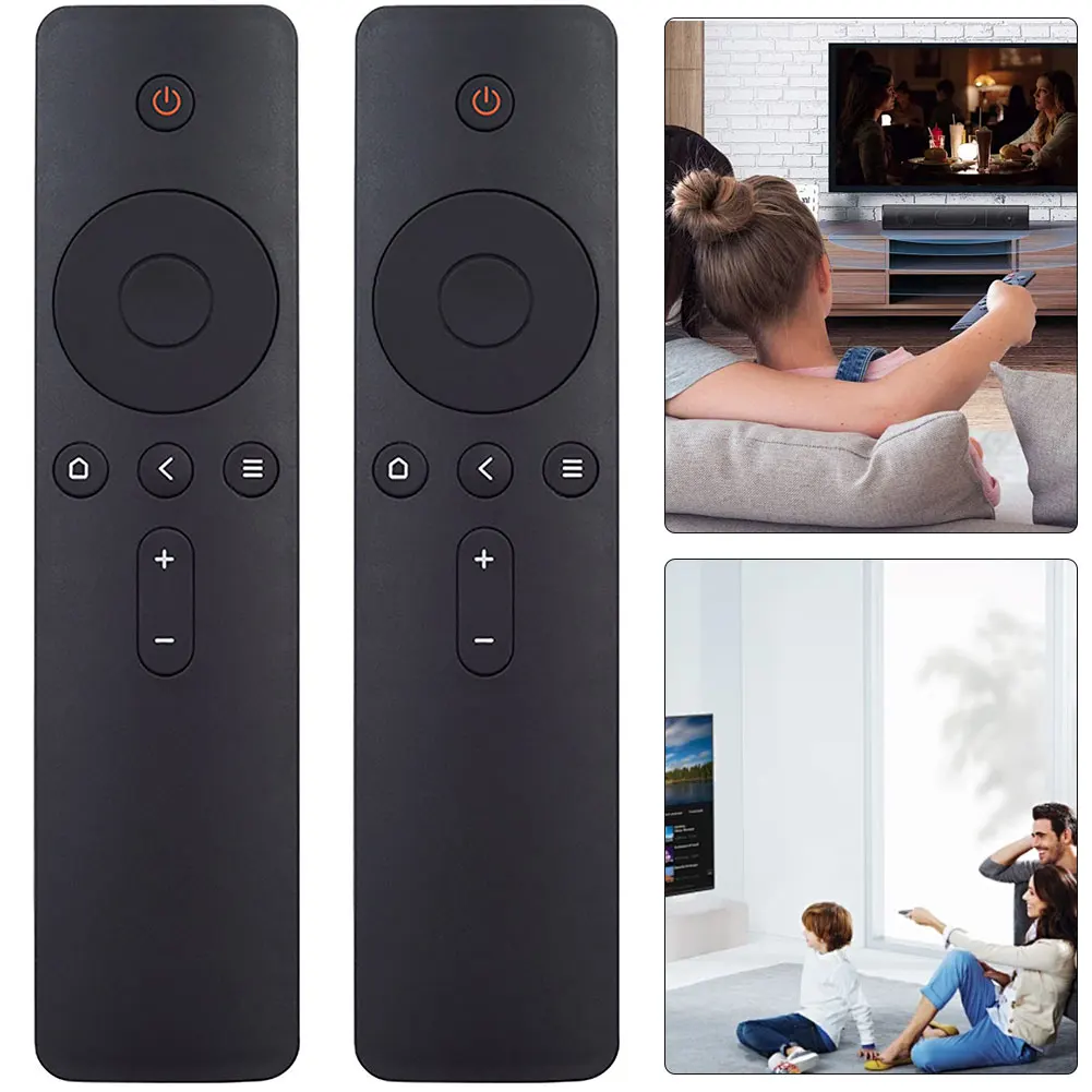 2Pcs TV Remote Control For Mi TV/TV Box 4A/4C/4S Remote Controller (Black)
2Pcs TV Remote Control For Mi TV/TV Box 4A/4C/4S Remote Controller (Black)