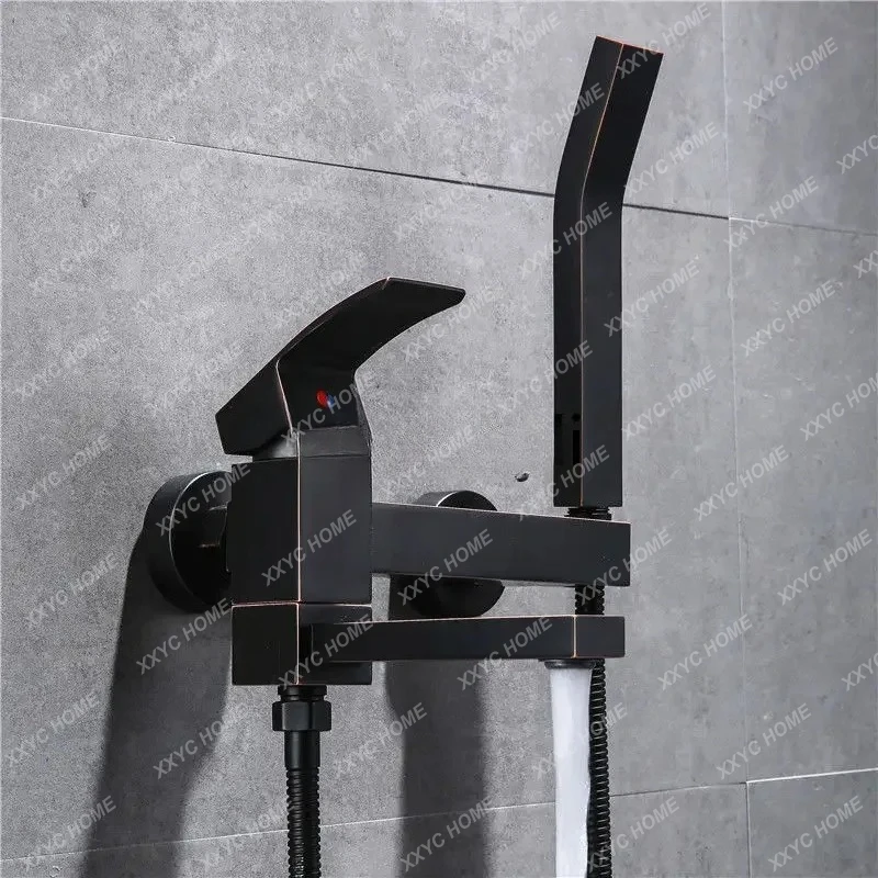 A Hot and cold faucet shower set Light luxury simple triple water mixing valve
A Hot and cold faucet shower set Light luxury simple triple water mixing valve