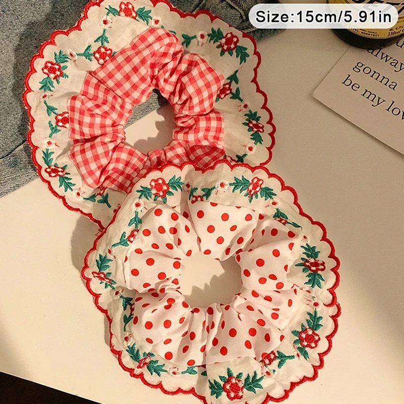 Women Beautiful Embroidered Large Scrunchies Elastic Hair Bands Hair Ties Sweet Hair Accessories Ponytail Holder Head Rope
Women Beautiful Embroidered Large Scrunchies Elastic Hair Bands Hair Ties Sweet Hair Accessories Ponytail Holder Head Rope