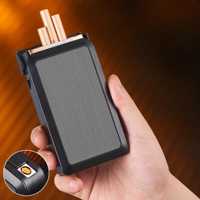Creative Push-pull Sliding Cover Cigarette Case Lighter Portable 20-pack Moisture-proof and Pressure-proof Cigarette Storage Box
Creative Push-pull Sliding Cover Cigarette Case Lighter Portable 20-pack Moisture-proof and Pressure-proof Cigarette Storage Box