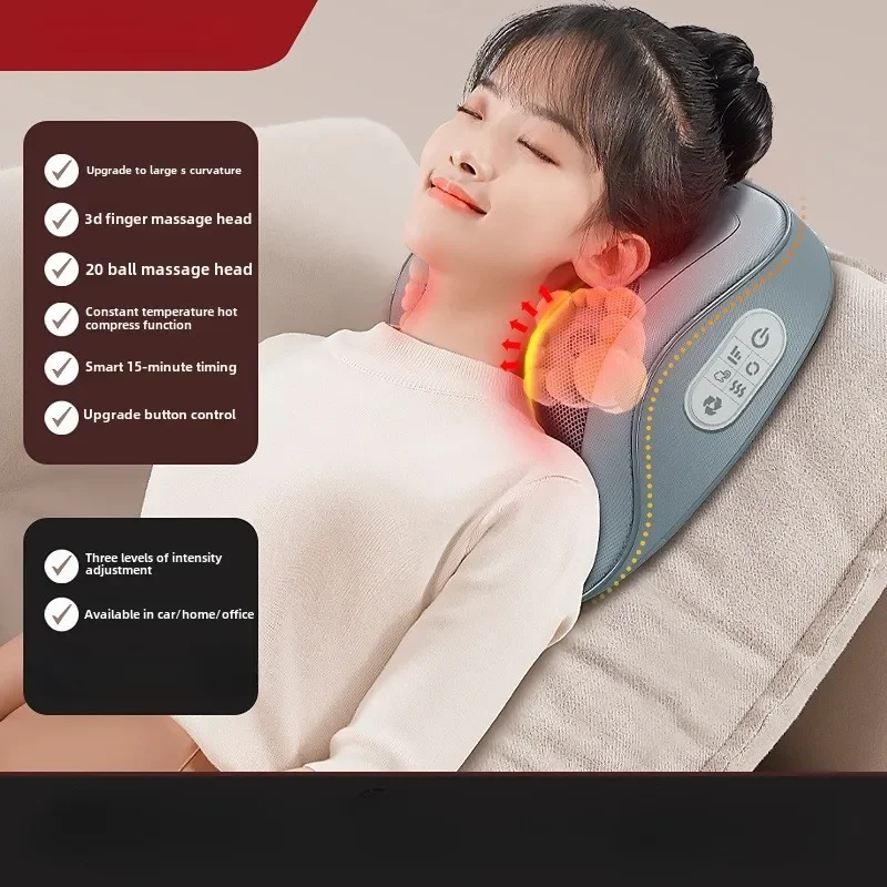 Bestselling Neck Shoulder and Neck Massager Full Body Neck Massage Pillow Household Kneading Multifunctional 3gear Plug-in Model
Bestselling Neck Shoulder and Neck Massager Full Body Neck Massage Pillow Household Kneading Multifunctional 3gear Plug-in Model