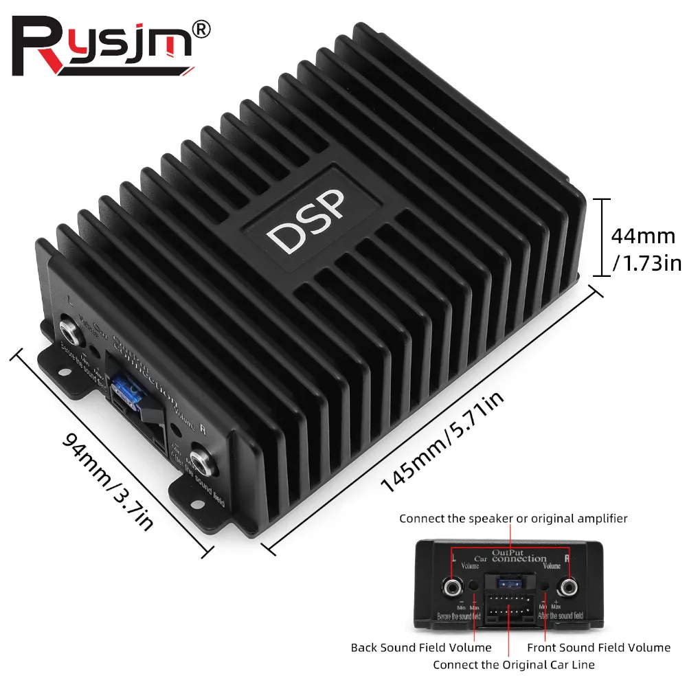 DSP Upgrade Power Amplifier 4 Channel Non destructive Modification Speaker Enhance Sound Car Audio Processor for Android System
DSP Upgrade Power Amplifier 4 Channel Non destructive Modification Speaker Enhance Sound Car Audio Processor for Android System