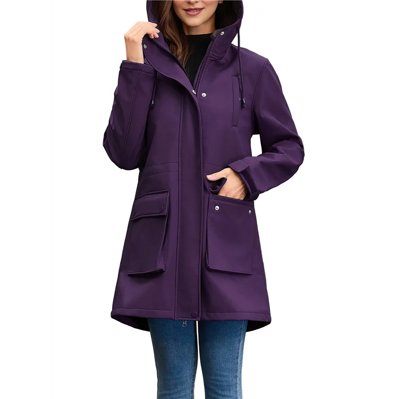 ALIM-Women Waterproof Softshell Jackets Warm Fleece Lined Coats With Hood Long Rain Jacket
ALIM-Women Waterproof Softshell Jackets Warm Fleece Lined Coats With Hood Long Rain Jacket