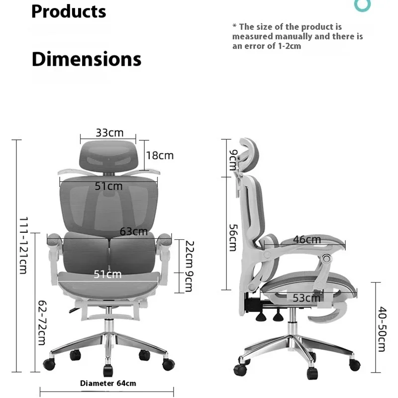 Foot Rest Back Support Chair Recliner 3D Headrest Chairs Seat Depth Adjustment Pedal Silla Ergonómica Office Furniture
Foot Rest Back Support Chair Recliner 3D Headrest Chairs Seat Depth Adjustment Pedal Silla Ergonómica Office Furniture