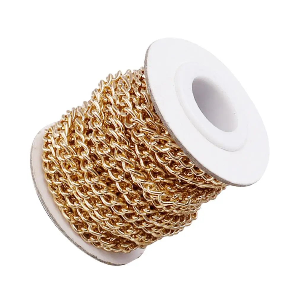 Chain 5x3mm 1mm Diameter Golden Aluminum Craft Chains for Bags Clothing Accessories Bulk Non Fading Lightweight Link
Chain 5x3mm 1mm Diameter Golden Aluminum Craft Chains for Bags Clothing Accessories Bulk Non Fading Lightweight Link