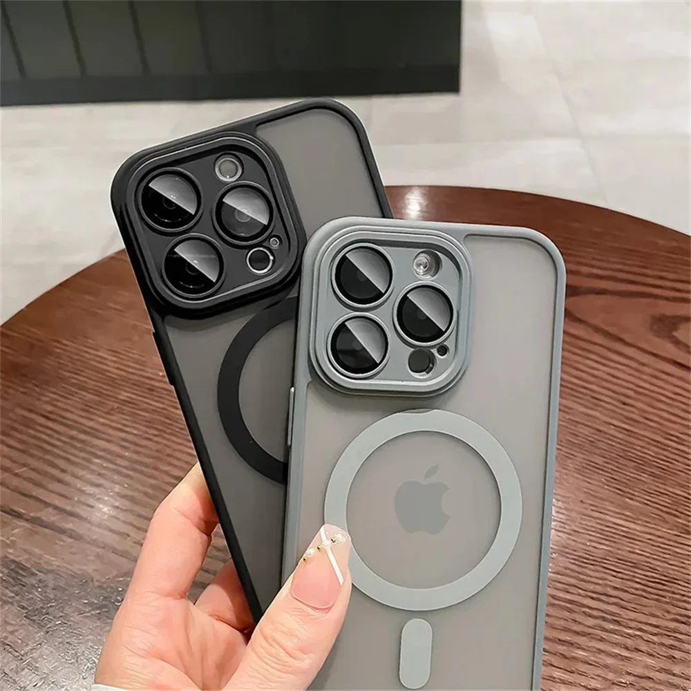 Matte Translucent Armor Shockproof Case For iPhone 16 15 14 13 12 11 Pro Max Plus 12 mini Magnetic Magsafe Wireless Charge Cover
Matte Translucent Armor Shockproof Case For iPhone 16 15 14 13 12 11 Pro Max Plus 12 mini Magnetic Magsafe Wireless Charge Cover