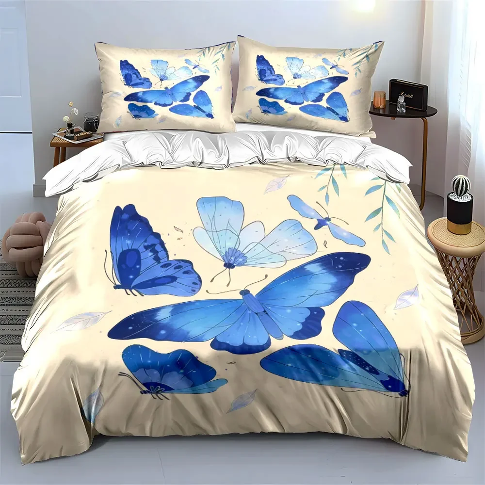 Blue Butterfly Art Decor Soft Comfortable Duvet Cover Bedding Set Included 1*Duvet Cover & 2*Pillowcases, gift
Blue Butterfly Art Decor Soft Comfortable Duvet Cover Bedding Set Included 1*Duvet Cover & 2*Pillowcases, gift