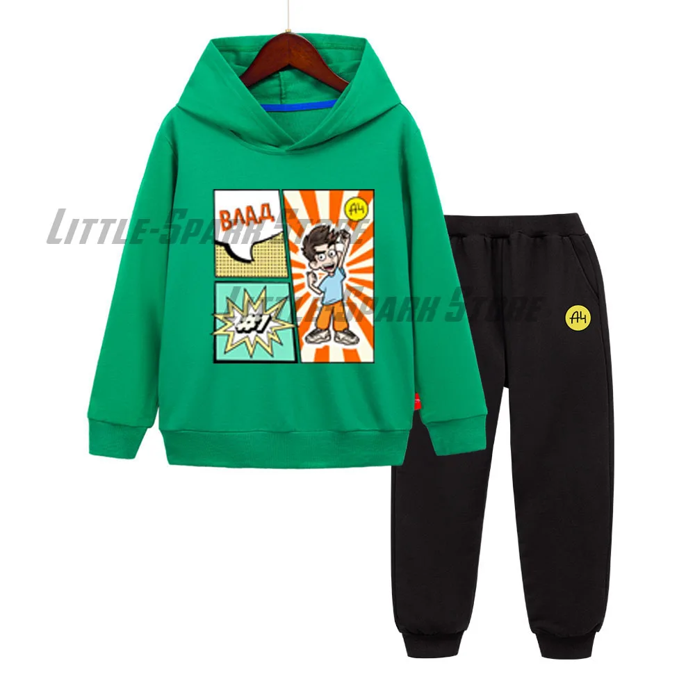 Влад № 1 a4 Green Hoodies Suit Boy Girl Влад a4 Бумага Children Sweatshirt Pants two-piece Casual Pullover Hooded sweatshirts
Влад № 1 a4 Green Hoodies Suit Boy Girl Влад a4 Бумага Children Sweatshirt Pants two-piece Casual Pullover Hooded sweatshirts