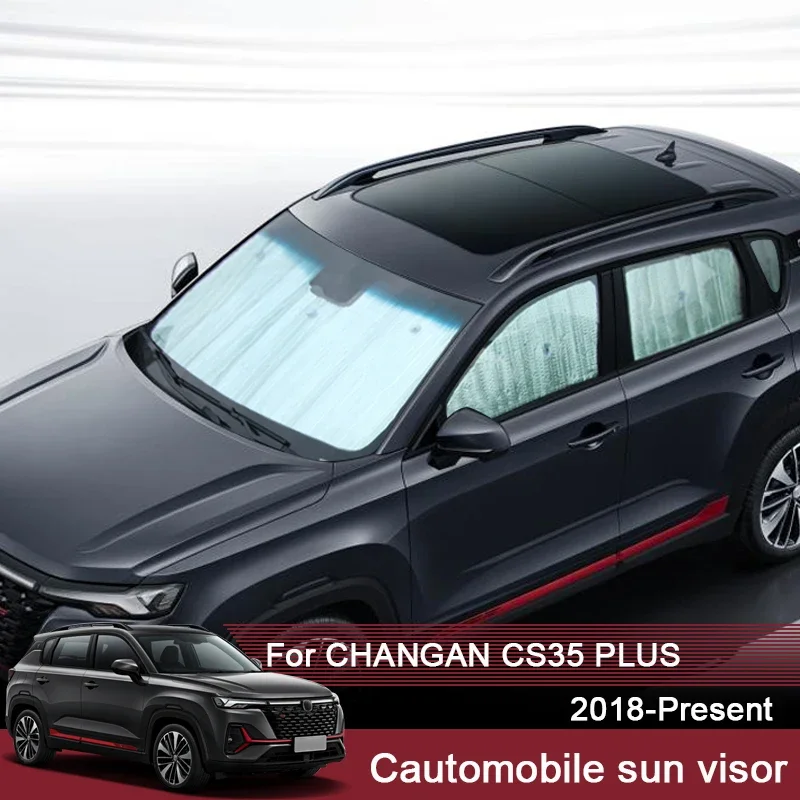 Автомобильные солнцезащитные козырьки с УФ-защитой для CHANGAN CS35 PLUS 2018-2025, оконная занавеска, солнцезащитный козырек, крышка лобового стекла, автоаксессуары 
Автомобильные солнцезащитные козырьки с УФ-защитой для CHANGAN CS35 PLUS 2018-2025, оконная занавеска, солнцезащитный козырек, крышка лобового стекла, автоаксессуары