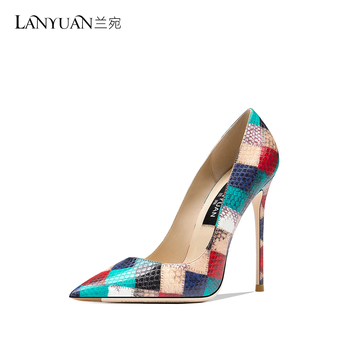 Checkered Snake heels for women, spring and summer pumps, pointed toe dress stilettos for daily party, 12cm
Checkered Snake heels for women, spring and summer pumps, pointed toe dress stilettos for daily party, 12cm