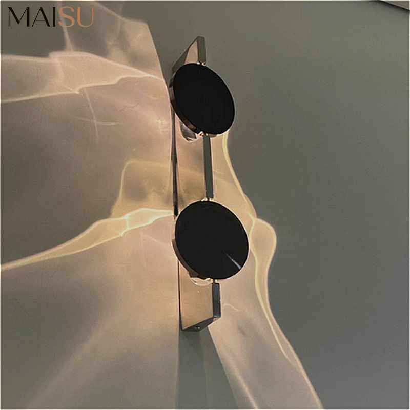 MAISU Wall Lamp Bedroom Angel Eyes Revolving Living Room Background Stainless Steel Wall Staircase Lamp Bedside Atmosphere Light
MAISU Wall Lamp Bedroom Angel Eyes Revolving Living Room Background Stainless Steel Wall Staircase Lamp Bedside Atmosphere Light