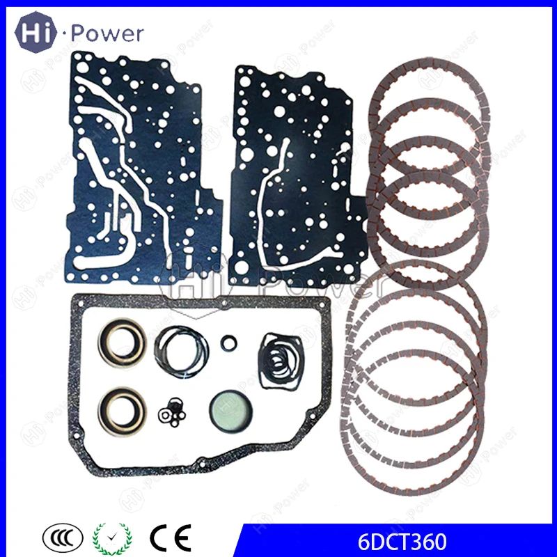 6DCT360 Auto Transmission Seal Overhaul Rebuild Kit friction Plate Gasket For Ford Zotye MG6 car gearbox disc repair Kit
6DCT360 Auto Transmission Seal Overhaul Rebuild Kit friction Plate Gasket For Ford Zotye MG6 car gearbox disc repair Kit