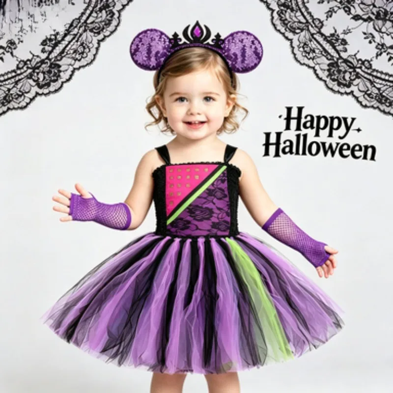 Purple Tulle Puffy Princess Dress for Kids, Elegant Linen Lined Girls Dress with Gloves and Headband, Halloween Party Outfit
Purple Tulle Puffy Princess Dress for Kids, Elegant Linen Lined Girls Dress with Gloves and Headband, Halloween Party Outfit