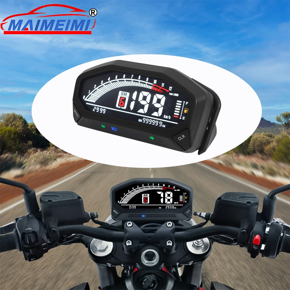 12000 RPM Speedometer Moto Dashboard Odemeter Tachometer Motorcycle Instruments Panel for 2 4 Cylinder
12000 RPM Speedometer Moto Dashboard Odemeter Tachometer Motorcycle Instruments Panel for 2 4 Cylinder
