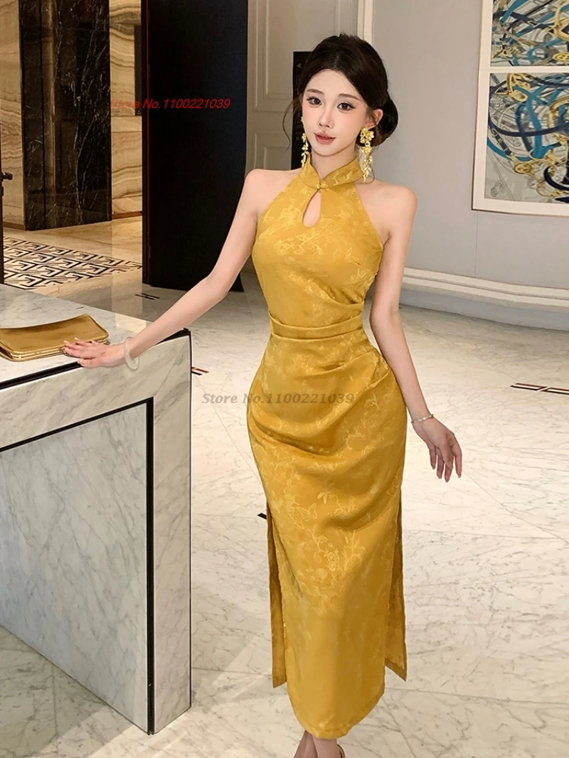 2026 chinese sexy qipao improved cheongsam traditional satin jacquard evening dress traditional nightclub qipao dress vestido
2026 chinese sexy qipao improved cheongsam traditional satin jacquard evening dress traditional nightclub qipao dress vestido