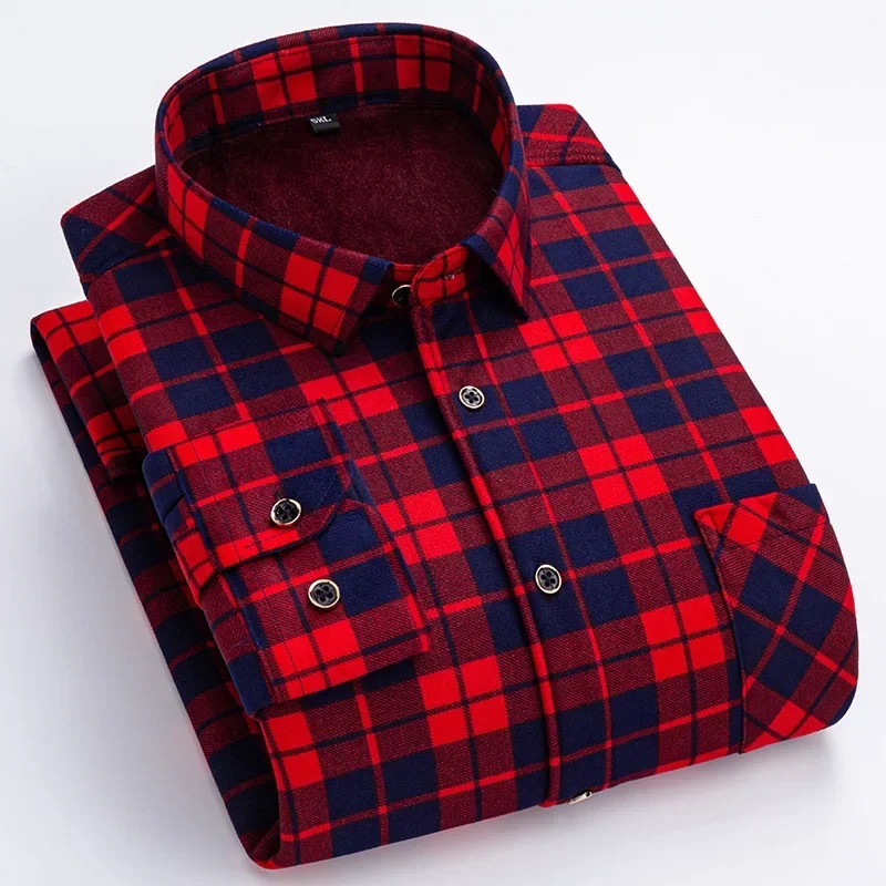 2023 Autumn and Winter New Men's Fashion Casual Plus Fleece Plaid Long Sleeve Shirts Thicken Warm High Quality Shirt Top L-5XL
2023 Autumn and Winter New Men's Fashion Casual Plus Fleece Plaid Long Sleeve Shirts Thicken Warm High Quality Shirt Top L-5XL
