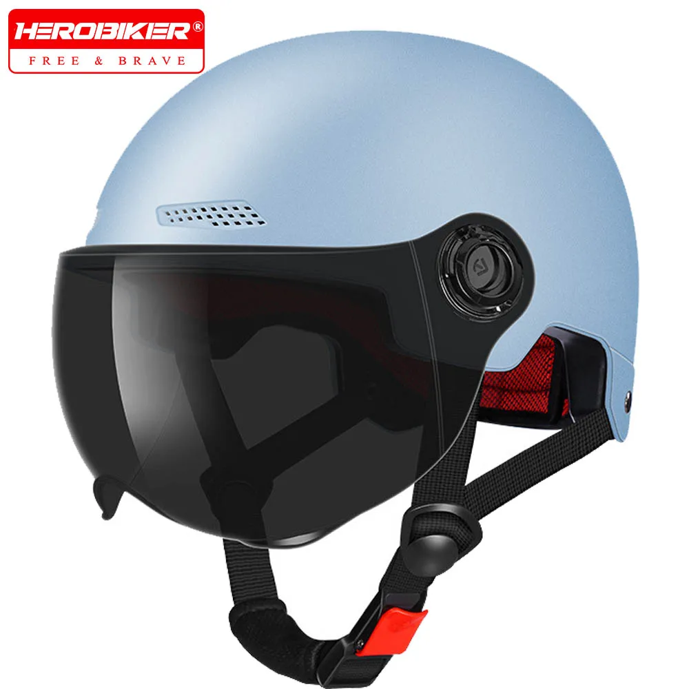 Motorcycle Helmet Summer Breathable Sun Helmet Motorcycle Safety Cap Black Mirror For Shading Motorbike Helmet For Men And Women
Motorcycle Helmet Summer Breathable Sun Helmet Motorcycle Safety Cap Black Mirror For Shading Motorbike Helmet For Men And Women