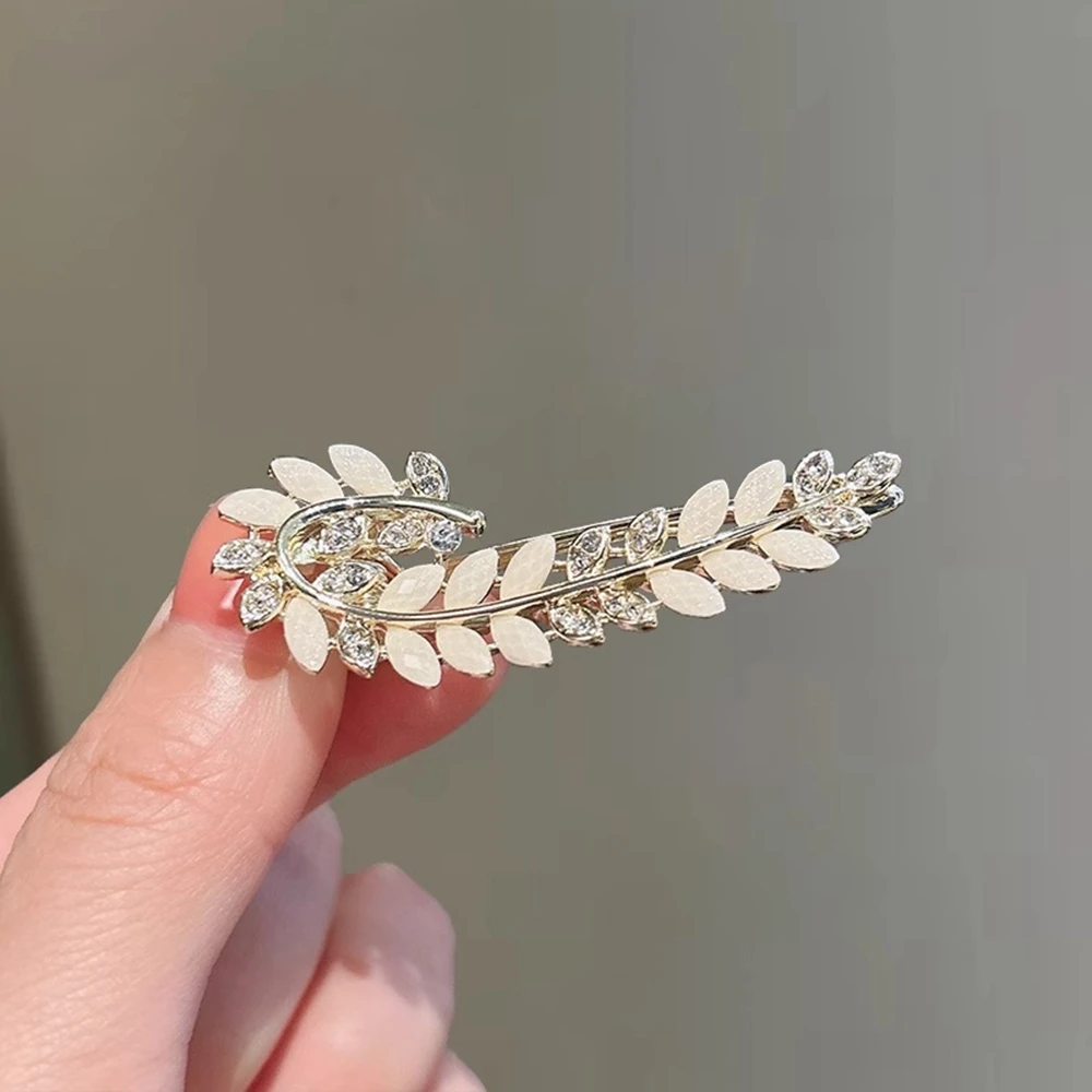 Exquisite Rhinestone Ear Of Wheat Hair Clips Women Back Of Head Half Tied Hairpins Fashion Style Elegant Hair Accessories
Exquisite Rhinestone Ear Of Wheat Hair Clips Women Back Of Head Half Tied Hairpins Fashion Style Elegant Hair Accessories