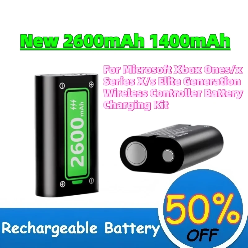 For Microsoft Xbox Ones/x Series X/s Elite Generation Wireless Controller Battery Charging Kit New 2600mAh 1400mAh Batteries
For Microsoft Xbox Ones/x Series X/s Elite Generation Wireless Controller Battery Charging Kit New 2600mAh 1400mAh Batteries