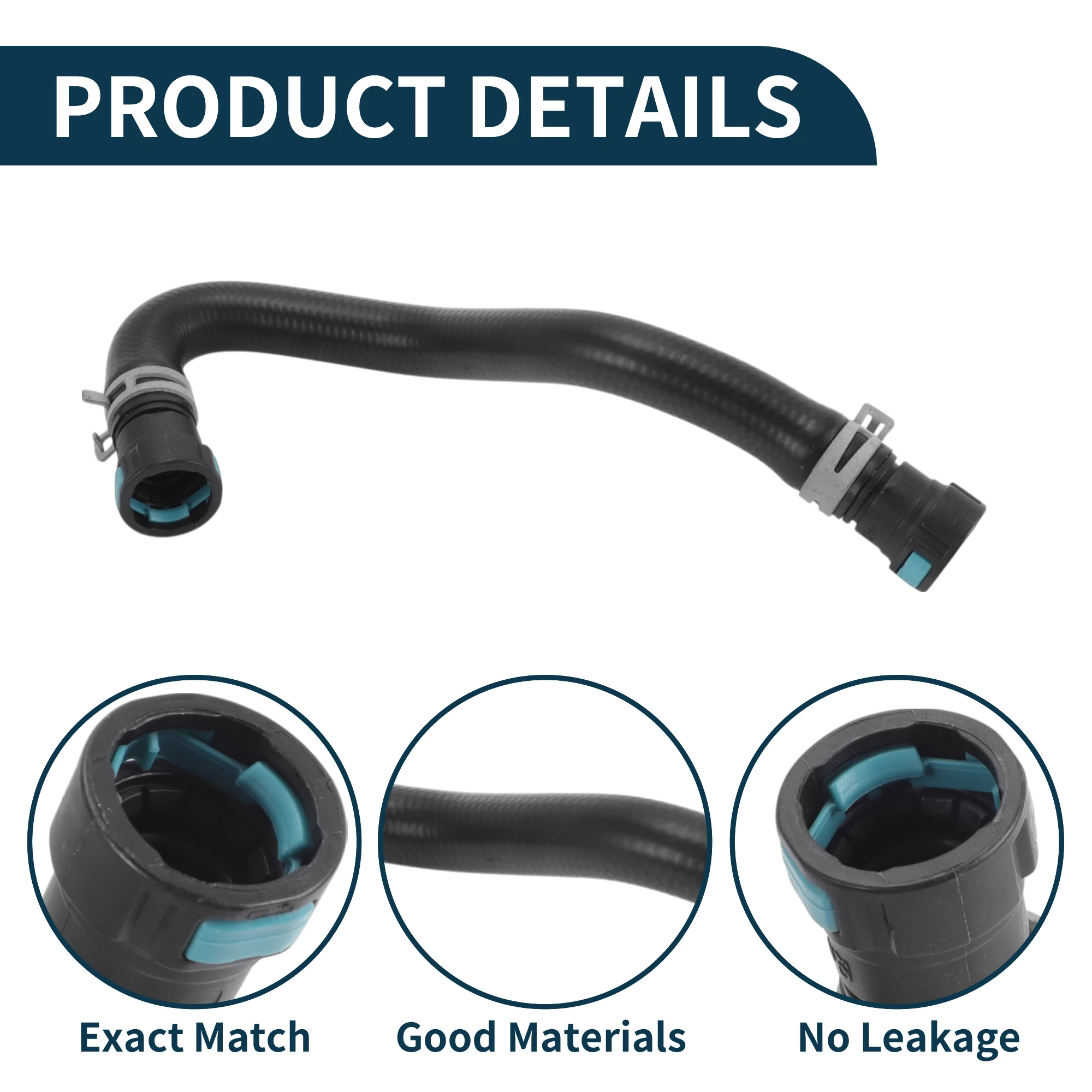 UXCELL Radiator Hose Heater Hose No.LR034616 for Land Rover Discovery 5 2017 Rubber Warm Water Pipe Black 1 Pc
UXCELL Radiator Hose Heater Hose No.LR034616 for Land Rover Discovery 5 2017 Rubber Warm Water Pipe Black 1 Pc