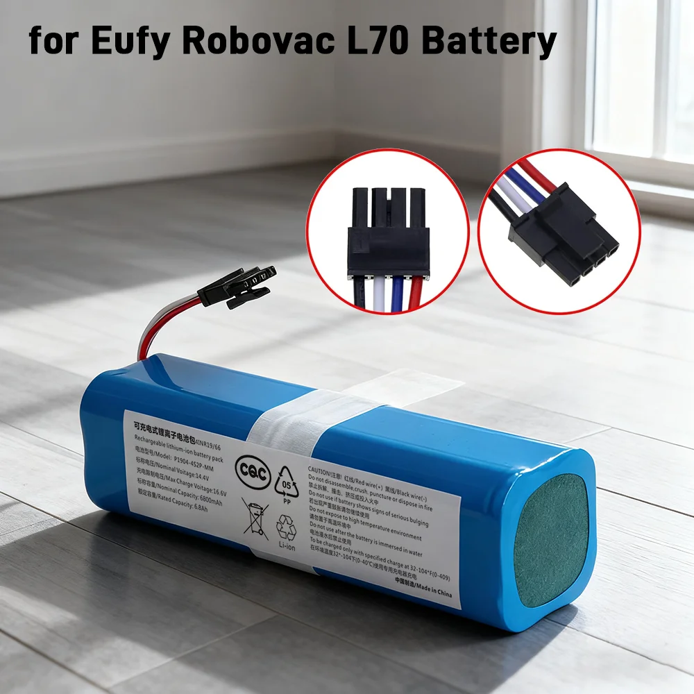 14,4 В 14,8 В литий-ионная аккумуляторная батарея 5200 мАч Замена для Eufy Robovac L70 Hybrid L10 T2190 T2190G21
14,4 В 14,8 В литий-ионная аккумуляторная батарея 5200 мАч Замена для Eufy Robovac L70 Hybrid L10 T2190 T2190G21