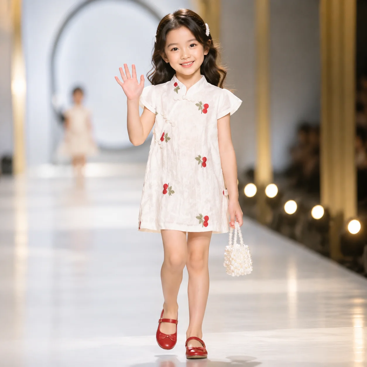 Baby Girls Cotton Cherry Cheongsam Dress Chinese Style Diagonal Collar Summer Princess Dress Breathable
Baby Girls Cotton Cherry Cheongsam Dress Chinese Style Diagonal Collar Summer Princess Dress Breathable