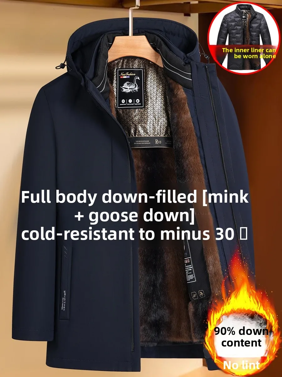 Pierre Cardin Men's down Jaet Thiened Warm Casual Goose down Coat Autumn Winter Middle-Aged And ly Dad Coat
Pierre Cardin Men's down Jaet Thiened Warm Casual Goose down Coat Autumn Winter Middle-Aged And ly Dad Coat