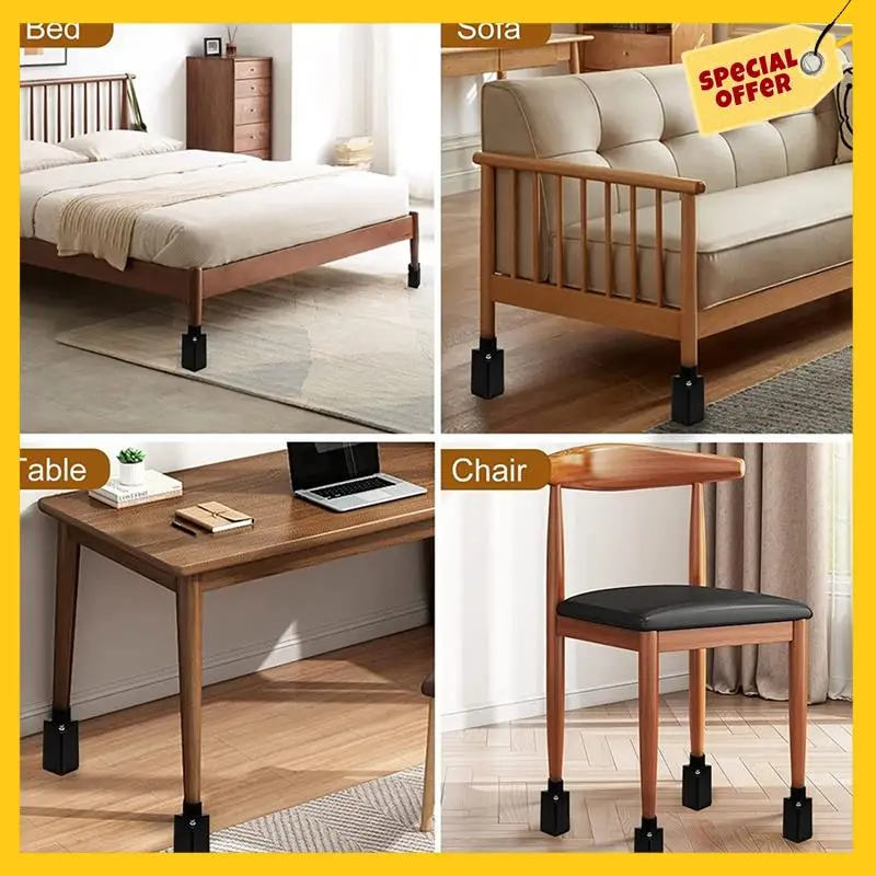 1Set Furniture Risers With Adjustable Screw Clamp Table Risers Chair Risers Bed Risers 4 Inch
1Set Furniture Risers With Adjustable Screw Clamp Table Risers Chair Risers Bed Risers 4 Inch