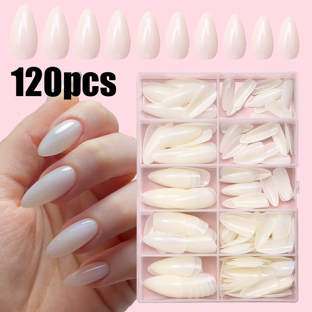 120Pcs Milky White Medium Almond Gel False Nails Natural Simple Glossy Pure White Press On Nail Full Cover Acrylic Fake Nail Tip
120Pcs Milky White Medium Almond Gel False Nails Natural Simple Glossy Pure White Press On Nail Full Cover Acrylic Fake Nail Tip