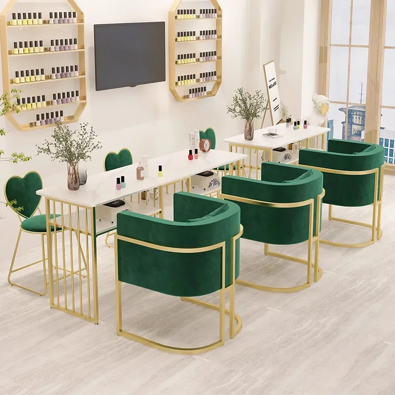 Aesthetic Light Luxury Nail Desk Reception Mesa Makeup High Quality Manicure Table Nordic Modern Tavolo Per Unghie Furniture
Aesthetic Light Luxury Nail Desk Reception Mesa Makeup High Quality Manicure Table Nordic Modern Tavolo Per Unghie Furniture