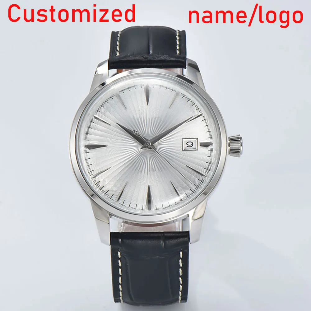 Men's Watch Customized Logo 40.5mm Watch Arched Glass Cocktail Watch Stainless Steel Case NH35 Automatic Movement
Men's Watch Customized Logo 40.5mm Watch Arched Glass Cocktail Watch Stainless Steel Case NH35 Automatic Movement