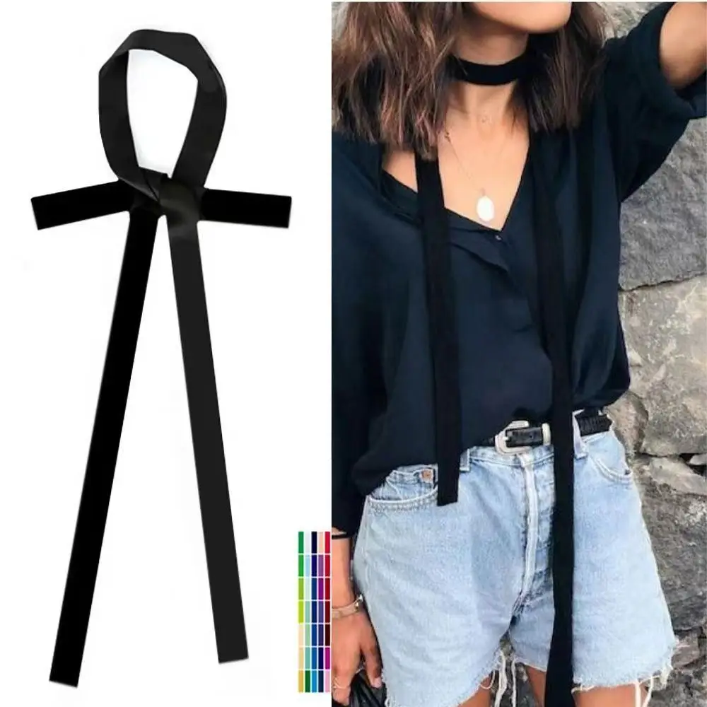 Женский однотонный шелковый шарф — удлиненный узкий галстук с лентой, тонкий шарф для волос и запястья, универсальный аксессуар для ремня
Женский однотонный шелковый шарф — удлиненный узкий галстук с лентой, тонкий шарф для волос и запястья, универсальный аксессуар для ремня