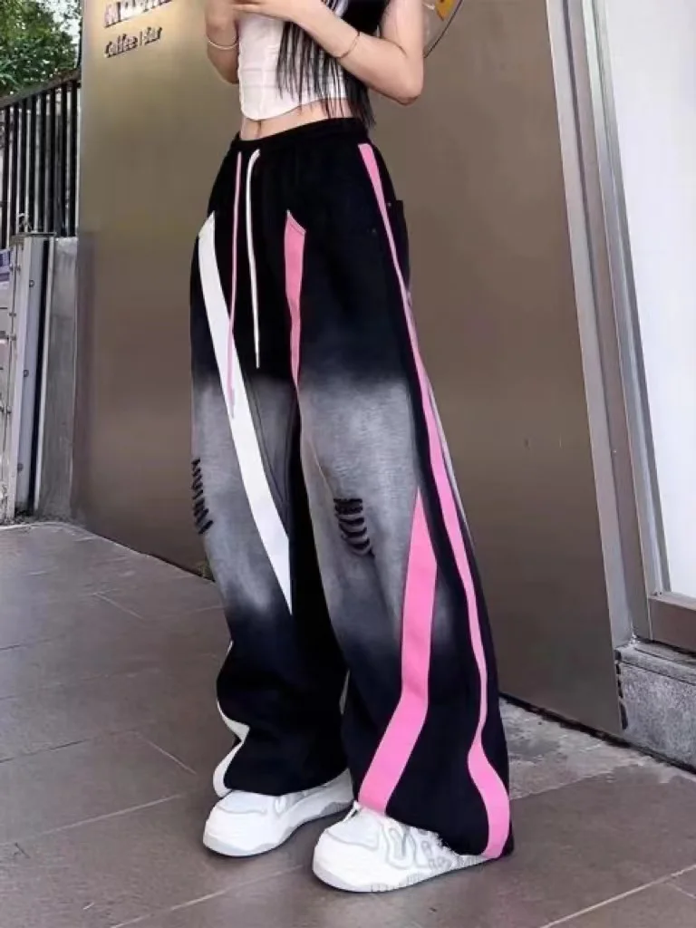 American Style Retro Hole Casual Sweatpants Women's Spring Autumn Thin High Street Sports Trousers Narrow Version Drawstring ...
American Style Retro Hole Casual Sweatpants Women's Spring Autumn Thin High Street Sports Trousers Narrow Version Drawstring ...