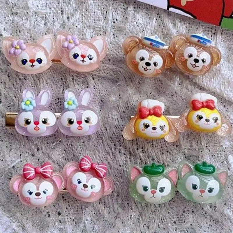 New Disney Duffy Linabell Hairpin Cute Cartoon Stellalou Side Hairpin Girl Sweet Hair Accessory Student Party Decoration Gift
New Disney Duffy Linabell Hairpin Cute Cartoon Stellalou Side Hairpin Girl Sweet Hair Accessory Student Party Decoration Gift