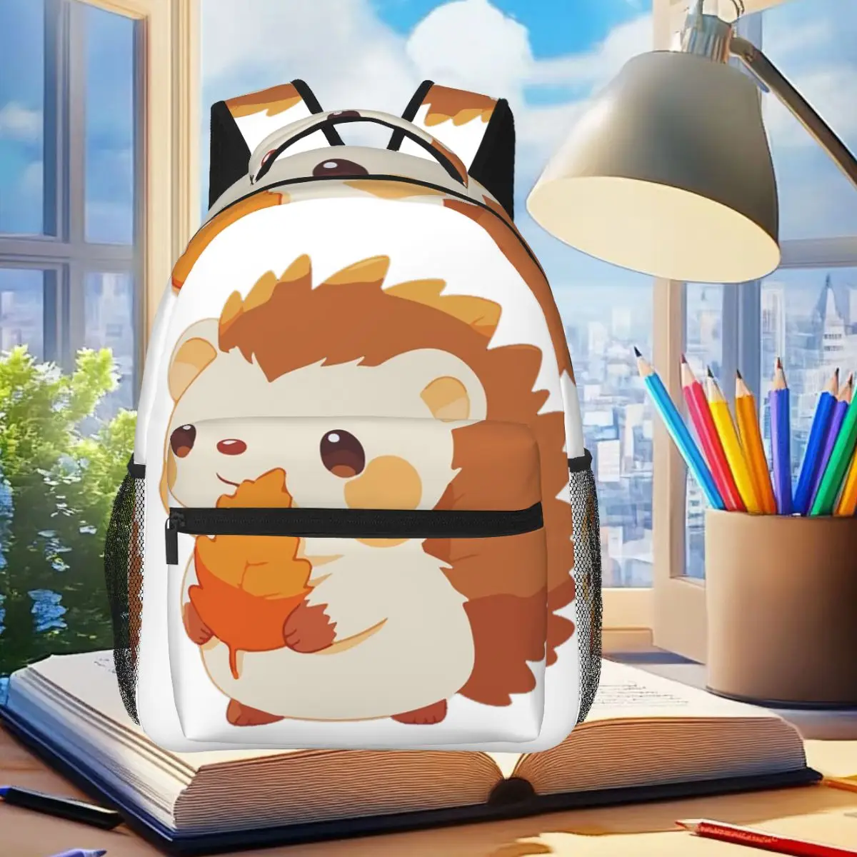Orange Hedgehog Student Backpack School Bag Hiking Travel Daypack for Men Women Fashion Bookbag Shoulder Bags
Orange Hedgehog Student Backpack School Bag Hiking Travel Daypack for Men Women Fashion Bookbag Shoulder Bags