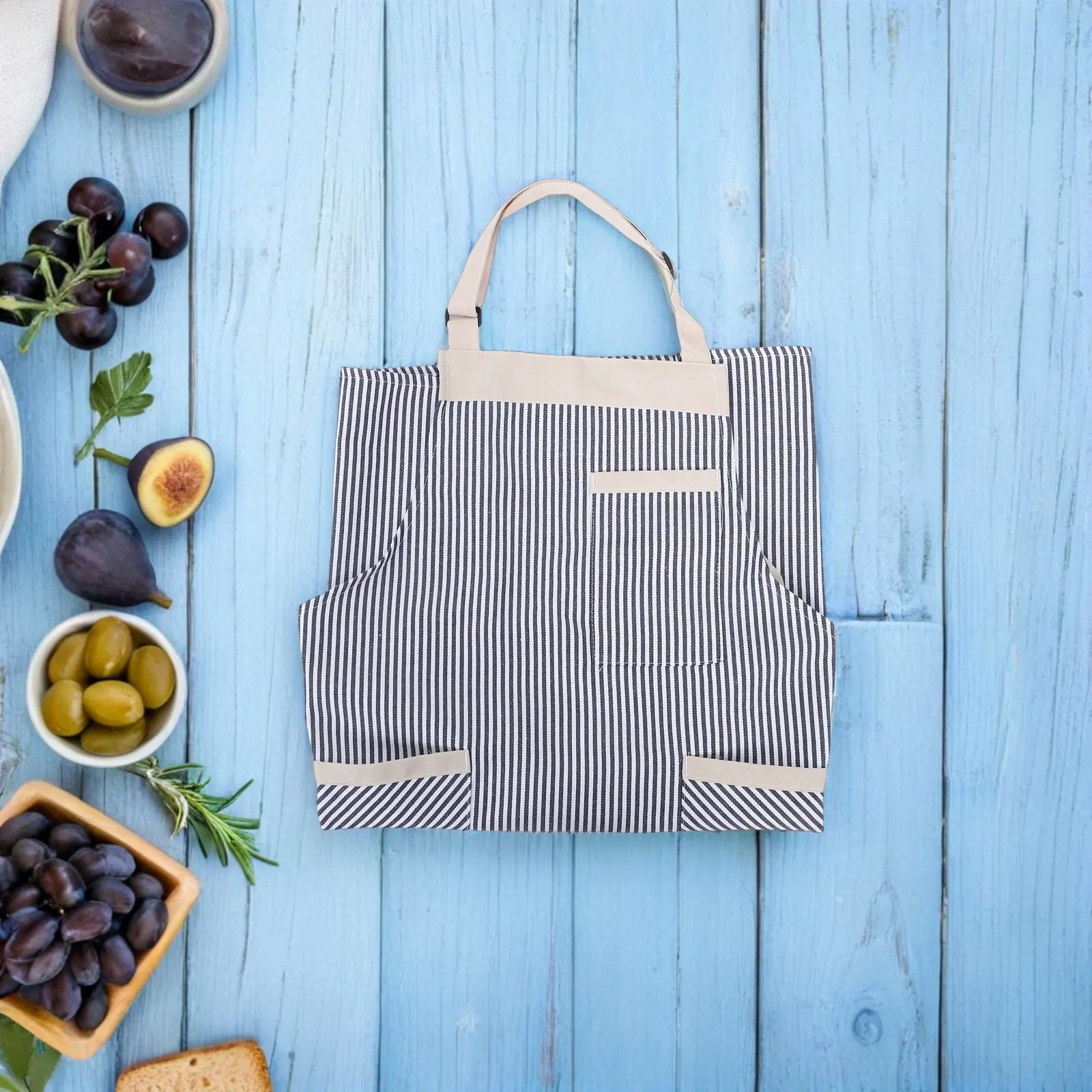 2Pcs Adjustable Striped Baking Apron Lightweight Breathable Kitchen Apron with Large Front Pocket for Cooking Baking Crafting
2Pcs Adjustable Striped Baking Apron Lightweight Breathable Kitchen Apron with Large Front Pocket for Cooking Baking Crafting