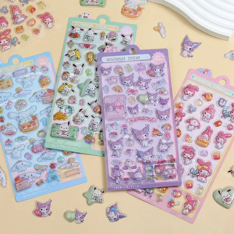 Cute Sanrio 3D Embossed Bubble Stickers Kulomi Cartoon DIY Mobile Case Diary Decoration Stickers Cinnamon Kawaii Melody Toys
Cute Sanrio 3D Embossed Bubble Stickers Kulomi Cartoon DIY Mobile Case Diary Decoration Stickers Cinnamon Kawaii Melody Toys