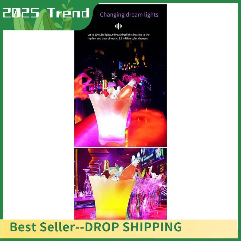 AD33 HOT 4L LED Ice Bucket 7 Color Waterproof Plastic Bar Nightclub Light Up Champagne Whiskey Beer Bucket Bars Night Party
AD33 HOT 4L LED Ice Bucket 7 Color Waterproof Plastic Bar Nightclub Light Up Champagne Whiskey Beer Bucket Bars Night Party