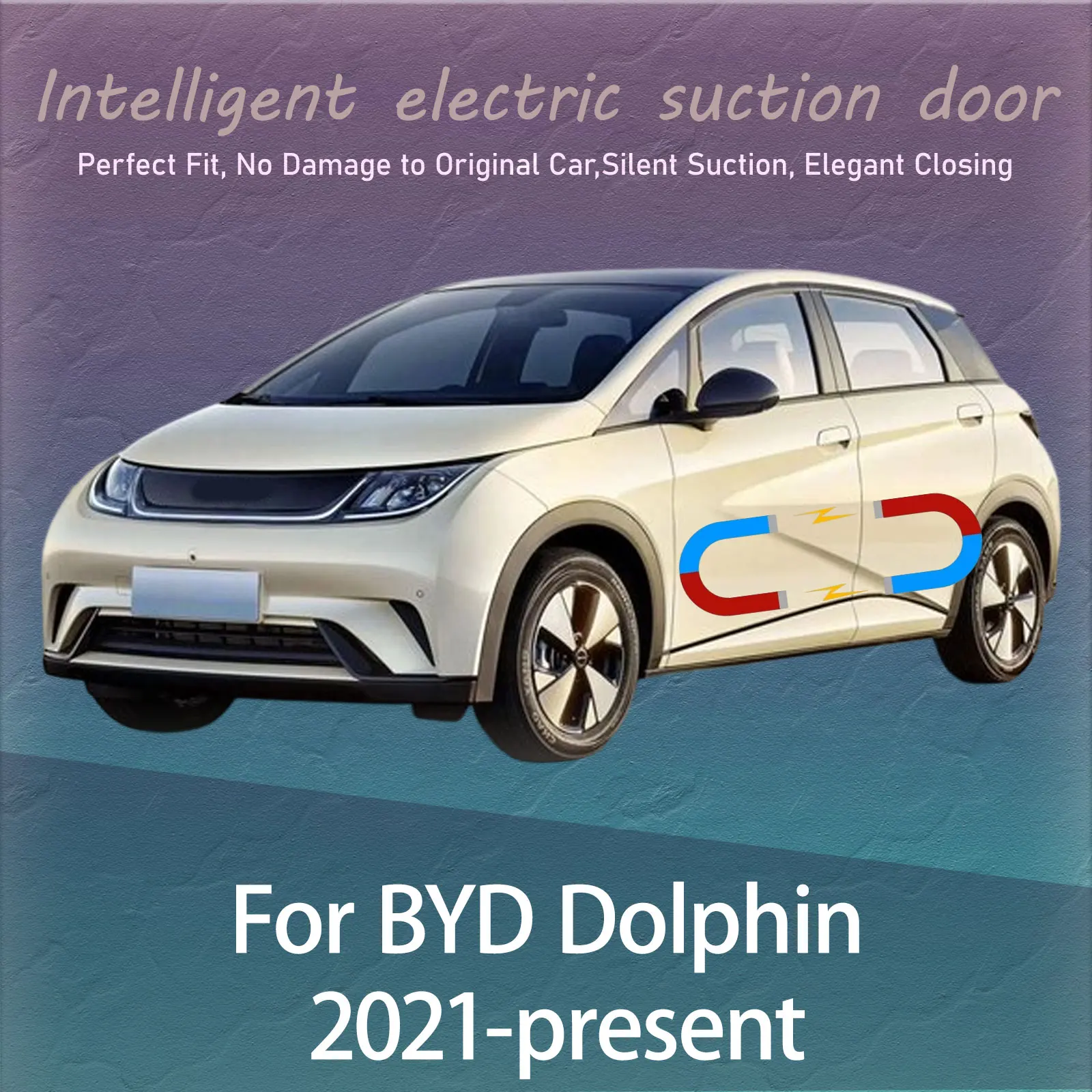 Электрический комплект для плавного закрывания дверей BYD Dolphin 2021-наст. время: Автоматическая бесшумная система присосок для дверей, предотвращающая удары, с автоматическим тихим закрыванием.
Электрический комплект для плавного закрывания дверей BYD Dolphin 2021-наст. время: Автоматическая бесшумная система присосок для дверей, предотвращающая удары, с автоматическим тихим закрыванием.