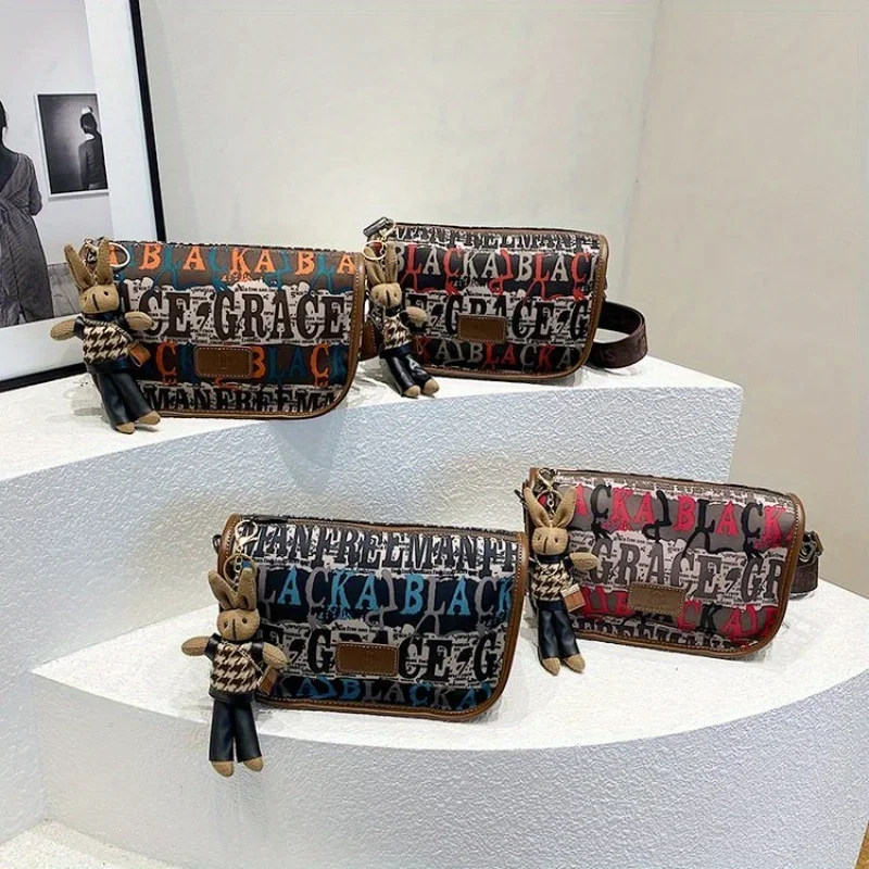 Shoulder Bag, Fashion Retro Pillow Crossbody Purse, Zip Closure PU Commuter Bag With Tassels Charm, Large Capacity Handbag
Shoulder Bag, Fashion Retro Pillow Crossbody Purse, Zip Closure PU Commuter Bag With Tassels Charm, Large Capacity Handbag