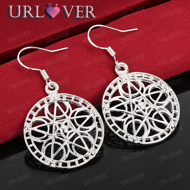 Female Fashion 925 Sterling Silver Round Drop Earring High Jewelry Fine Accessories Men Women Charm Wedding Party Christmas Gift
Female Fashion 925 Sterling Silver Round Drop Earring High Jewelry Fine Accessories Men Women Charm Wedding Party Christmas Gift