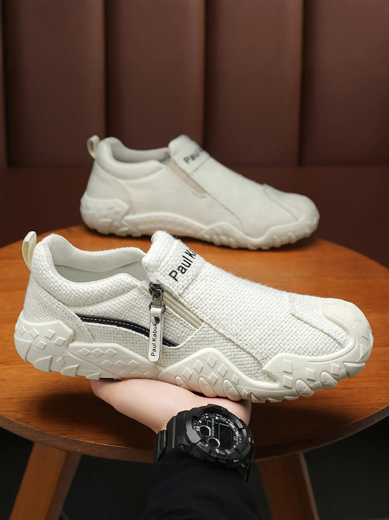 Men's Summer Slip-On Canvas Shoes Breathable Mesh Soft Bottom Anti-Slip Deodorant Casual Trendy Rubber Outsole round Toe
Men's Summer Slip-On Canvas Shoes Breathable Mesh Soft Bottom Anti-Slip Deodorant Casual Trendy Rubber Outsole round Toe